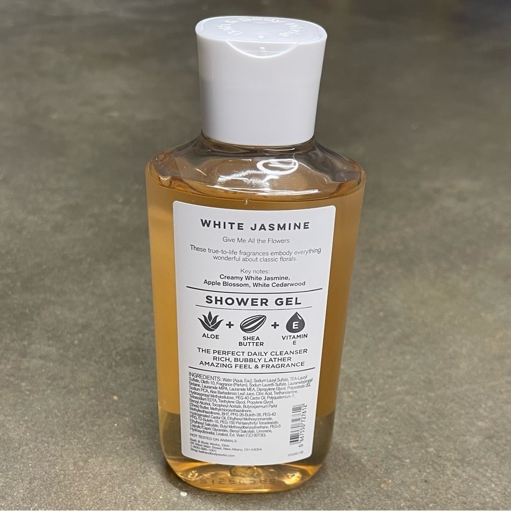 Bath & Body Works WHITE JASMINE Shea Vitamin E Shower Gel - Picture 3 of 4